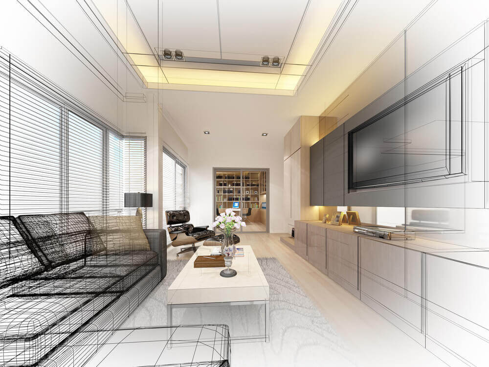 3D vizualizácia obývačky online Bratislava Home Servis